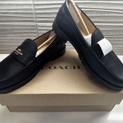 COACH Janie Leather Loafer 
