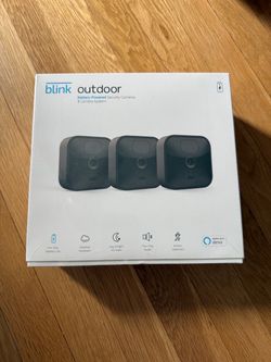 Blink 3 pack  outdoor battery operated security camera.