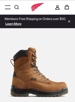 New, Redwing #2224 King Toe 8" Insulated Waterproof Composit Toe Boots.