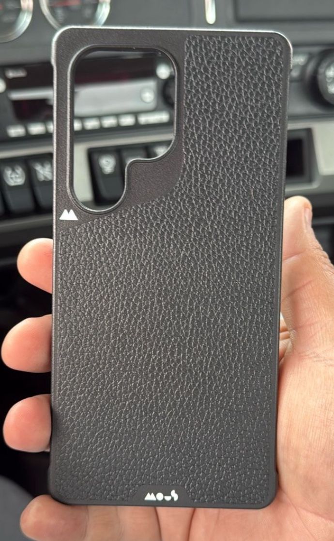 Samsung Galaxy S25 Ultra Mous Black Leather Case