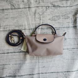 Longchamp Dark Pink Mini Crossbody Bag
