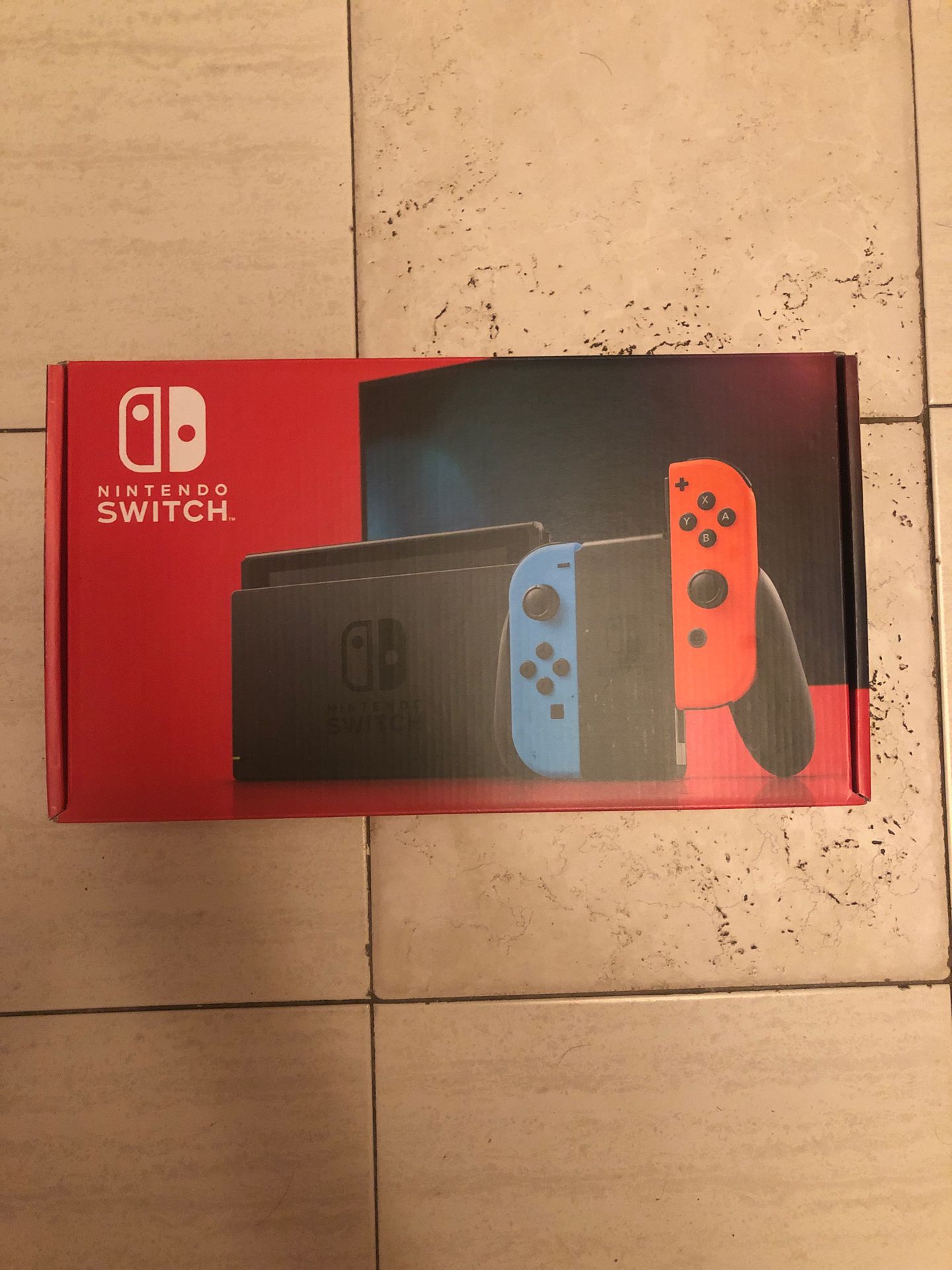 Nintendo neon red and blue switch