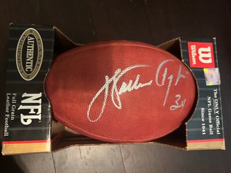 Walter Payton signed Wilson NFL Football with Payton coa