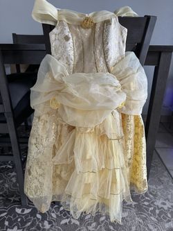 Girls Official Disney Belle Dress