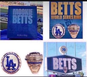 MOOKIE BETTS 2024 WORLD SERIES RING SGA LOS ANGELES DODGERS 8/25/25