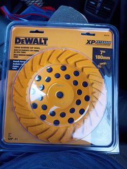 DeWalt Turbo Diamond Cup Wheel 7"