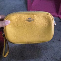 Yellow Coach Bag 