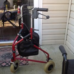 Walker with storage bag
