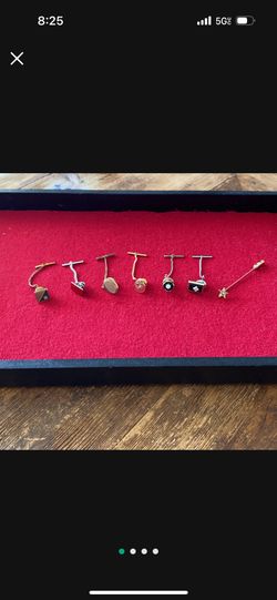 Tie Tacs And Stick Pin $3.00 Each