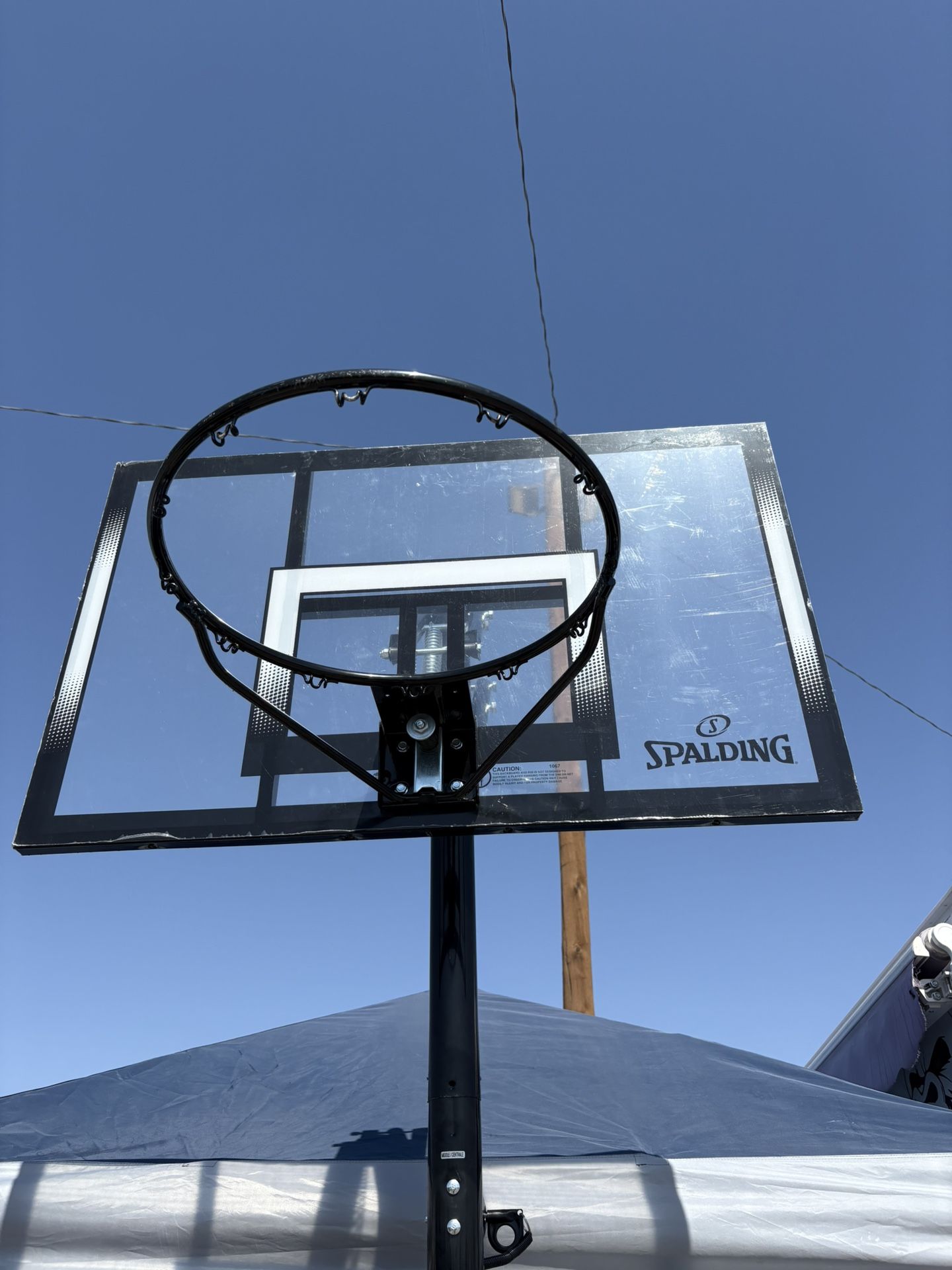 Spalding 44 In Portable Basketball Hoop