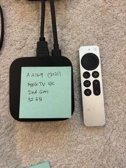Apple TV 4K 2nd Gen 32GB + Siri Remote + HDMI & Power Cable