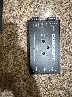 Line output converter for subwoofer