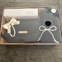 NEW Laundry by Shelli Segal Cross Body Bag & Beanie Set Charm Included