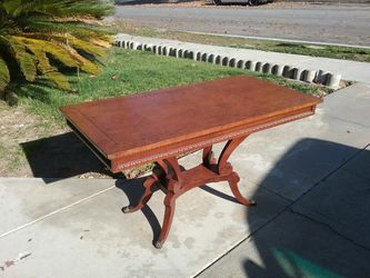 European antique coffee table from Ritz Carlton Pasadena