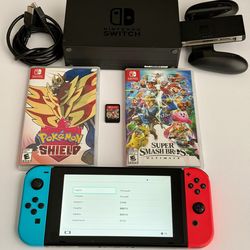 Nintendo Switch Bundle with 3 Games