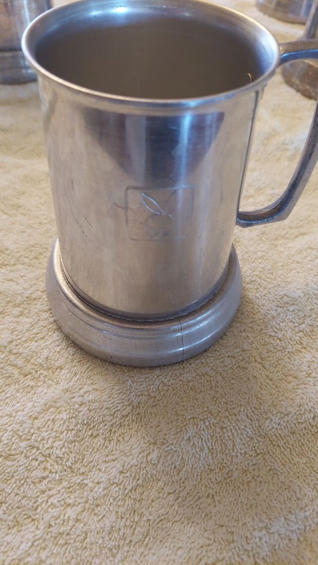 Playboy Aluminum Mugs With Glass Bottoms