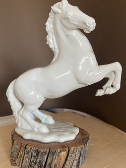 Ceramic Stone Horse Statute, Made In 1(contact info removed)