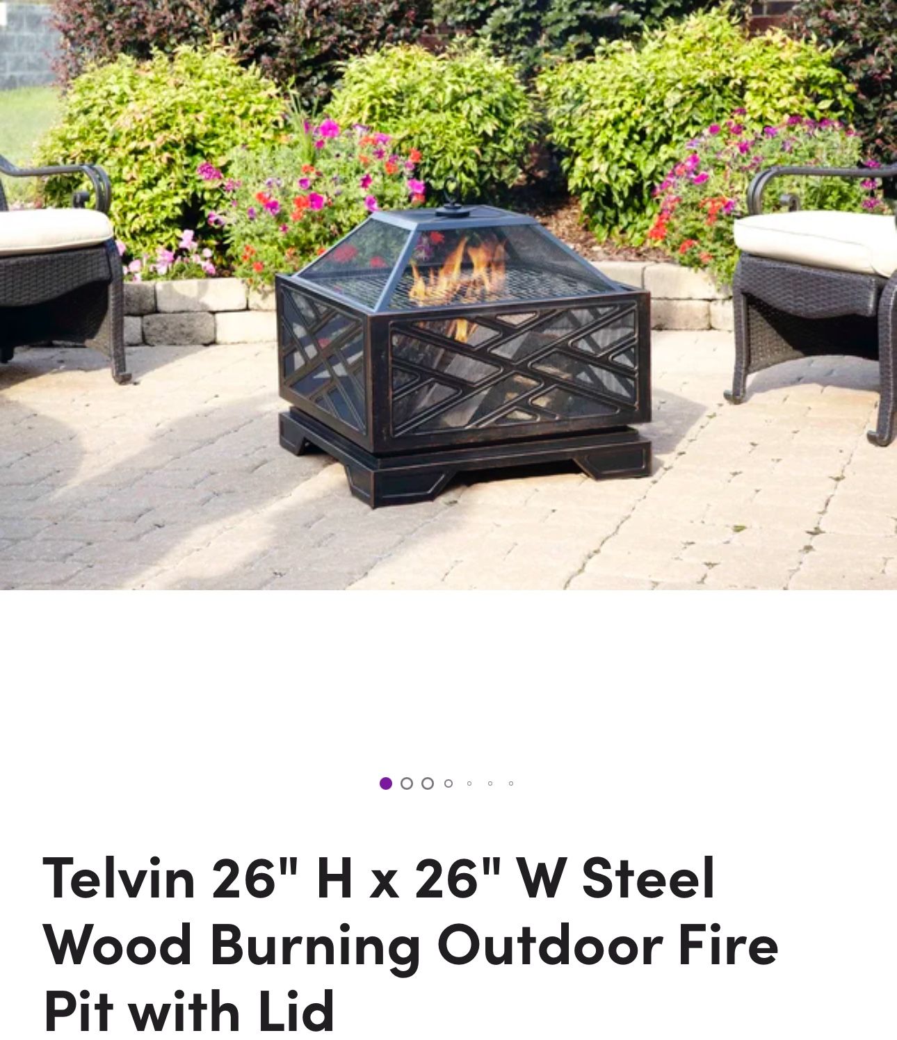 Steel Wood Burning Fire Pit