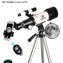 Gskyer Telescope, 70mm Aperture 400mm AZ Mount Astronomical Refracting Telescope for Kids Beginners - Travel Telescope with Carry Bag, Phone Adapter a