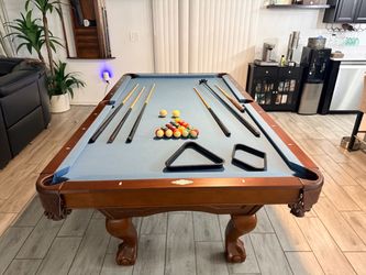 8ft Brunswick Contender Pool Table - Slate - Simonis Cloth & Aramith Balls