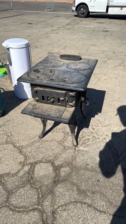 Antique cast iron stove and oven