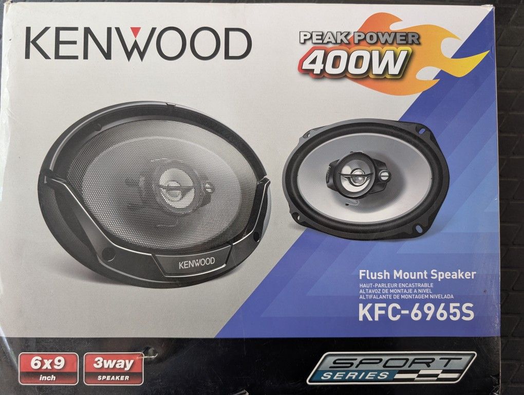 400w Kenwood 6x9" Flush Mount Speakers *New*
