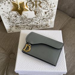 Christian Dior Saddle Bloom Card Holder 