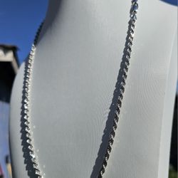 24 Inch Rope Chain 4mm Solid