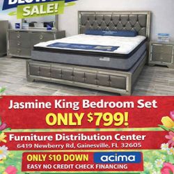 King Jasmine Bedroom Set ONLY $799! 