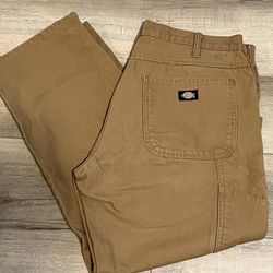 Dickies Men’s Workwear Pants Jeans Tan Brown 38”