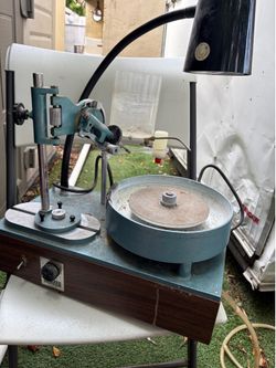 Graves Mark III Faceting Machine + 43 Laps/ Discs - Working - Complete Gem Cutting Setup
