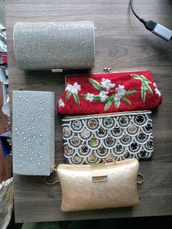 Lot of Clutch Handbag Purses - Various Styles