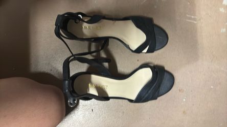 Nine West Black Strappy Heeled Sandals