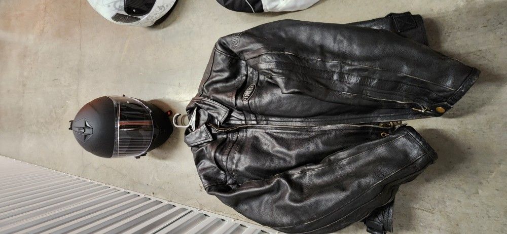 Motorcycle Helmet And Jacket