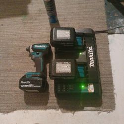Makita Impact Drill Dual Battery Rapid  Charger  With Usb