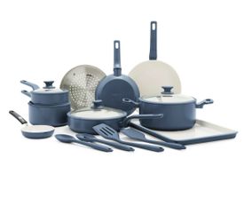 Greenpan essence 17 piece ceramic nonstick dish ware