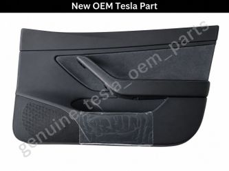 17-23 Tesla Model 3 Front Right Door Trim Panel Premium Black OEM 1090411-91-L