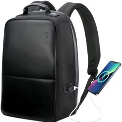 BOPAI 15.6-Inch Anti-Theft Laptop Backpack with USB Charging Port and Anti-Glare Function - Water-Resistant, Lightweight