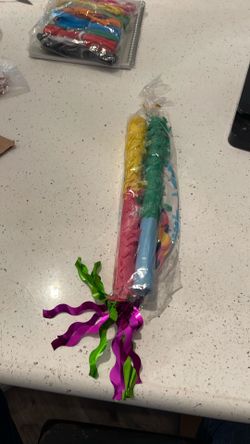 Piñata stick and mask