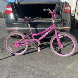 Girls Purple Freestyle Bike