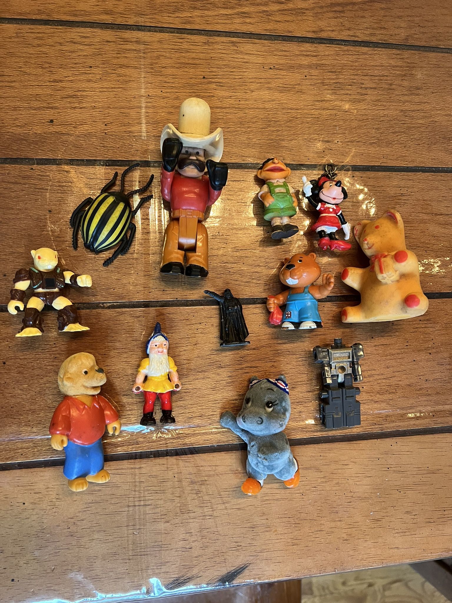 Vintage Collection of 70'-80' Mini Figures, Toys, Keychain etc.
