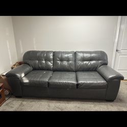 Comfy Leather Couch 