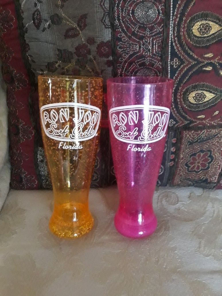 Plastic Glasses-His And Hers Set Of 2