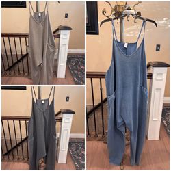 Free People STYLE Rompers XL $15 Each. Located in Murray cash/Venmo. Fcfs or hold with Venmo