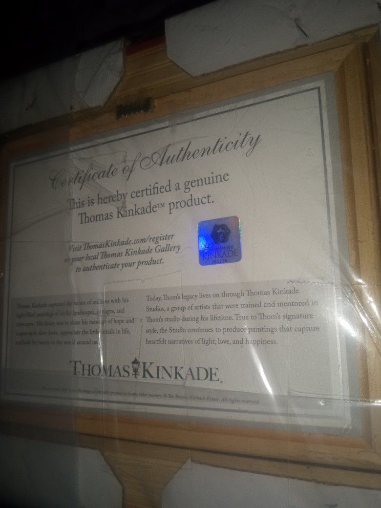 thomas Kinkade Snow White discovers the Cottage New sealed coa