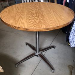 Mesa Redonda Color Madera 