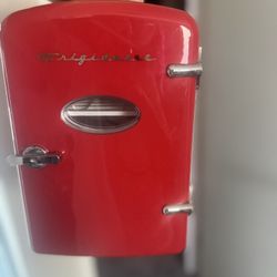 Red Mini Fridge 