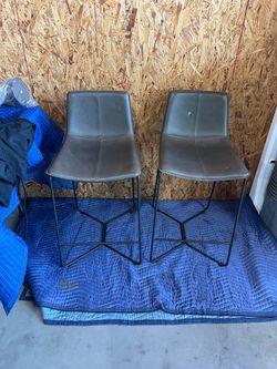 Set of 3 Amery Iron Frame Vintage-like Bar Stool