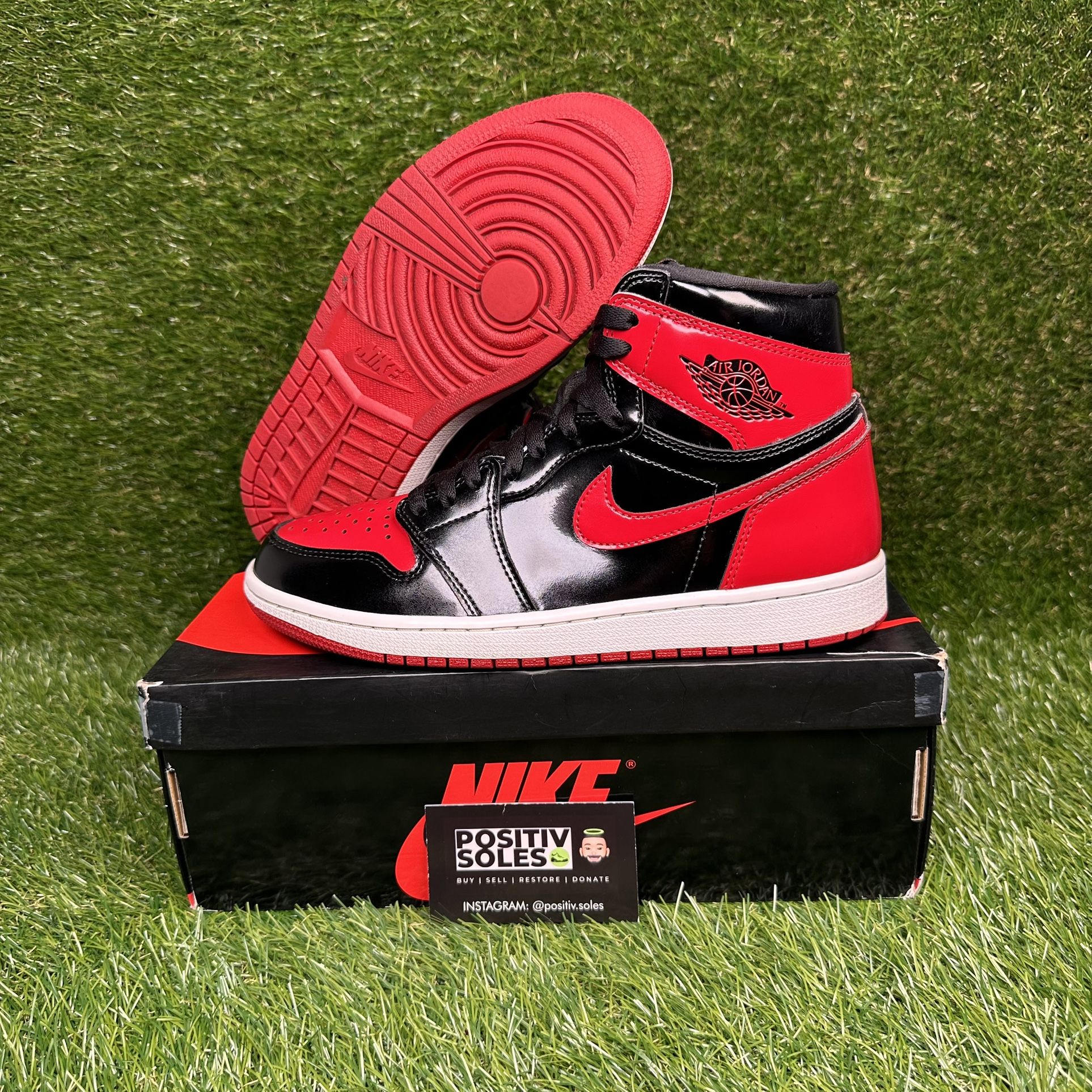 Air Jordan 1 High OG Patent Bred