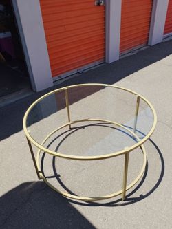 Glass clear  coffee table